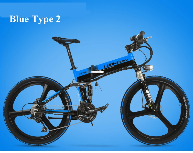 Sale XT750D 27 Speed 500W Super Power High Quality 26" Foldable Electric Bicycle, 36V Hidden Lithium Battery Mountain Bike MTB 20