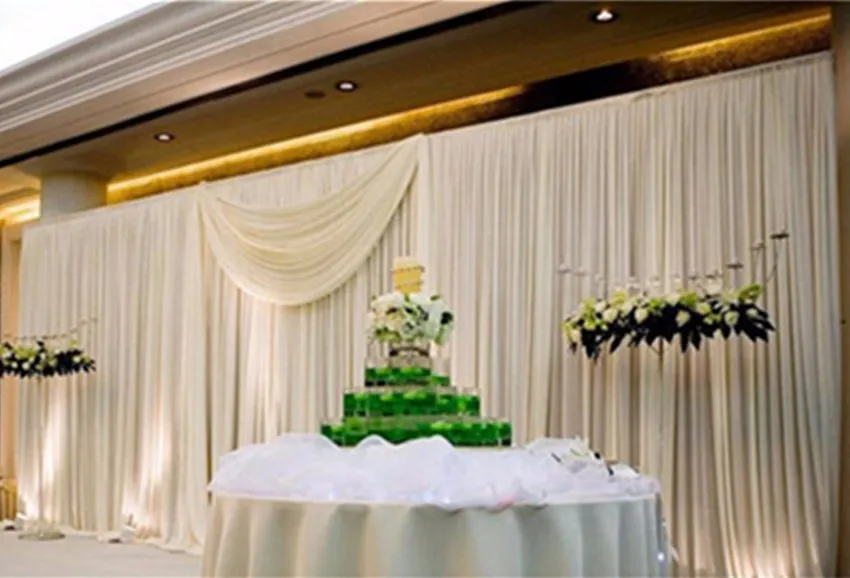 Luxury-White-Ice-Silk-Wedding-Backdrop-with-Beatiful-Swag-for-wedding-decoration-Fast-Free-Shipping