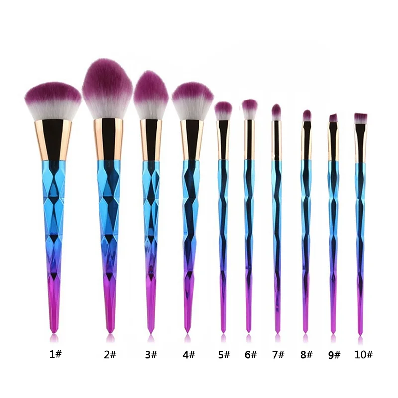 

1pc Blue Powder Foundation Makeup Brushes Eye shadow Concealer Blusher Eyebrow makeup brushes Cosmetic Makeup Tool Kit maquiagem