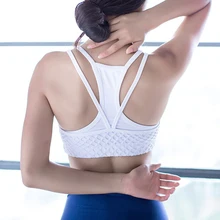 Lucylizz, женский спортивный бюстгальтер пуш-ап, открытые топы на бретелях, бюстгальтер для йоги, бюстгальтер с чашечками для бега, нижнее белье для фитнеса, тренажерного зала