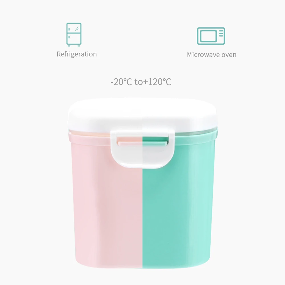 

Baby Formula Milk Storage Can Large Capacity Baby Milk Powder Can Airtight Storage Box Feeding Box for Kids Food Container White