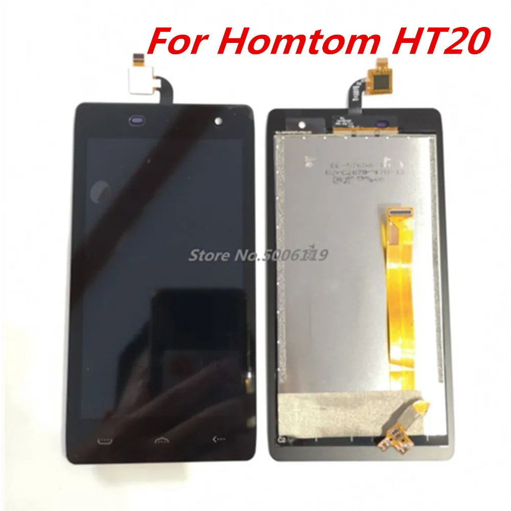 Для HOMTOM HT20 Сотовый телефон ЖК-дисплей+ кодирующий преобразователь сенсорного экрана в сборе Замена стекла для HOMTOM ht20 pro