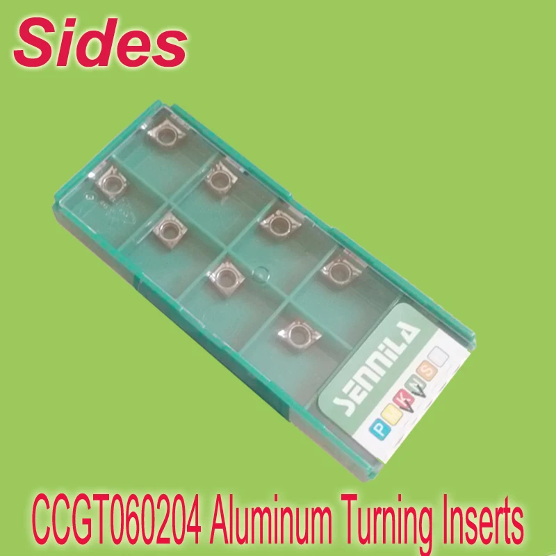 

Free Shiping CCGT060204 No Coating Aluminum Alum Inserts Cutter Carbide Alloy for Lathe Holder SCLCR/SCFCR