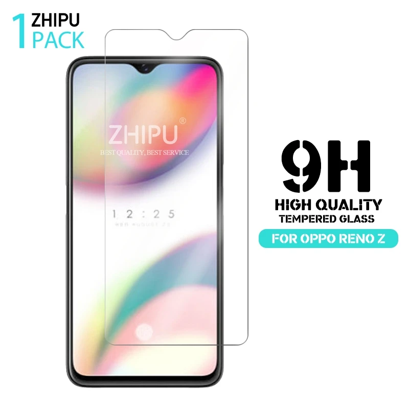 Закаленное стекло для OPPO Reno Z Защитное экрана 2.5D 9 H Премиум защитная пленка 6