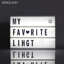 2018 Neswest A4 A5 A6 Size Led Night Light Box LED Cinema Light Box Cinematic Lightbox Night Light Lamp DIY Letters Combination