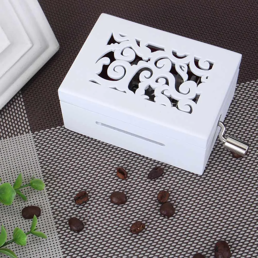 15 тон DIY ручной резной Музыкальная Коробка бумажная лента Кривошип движение музыки механические коробки с дырокол 30 шт. бумажные ленты