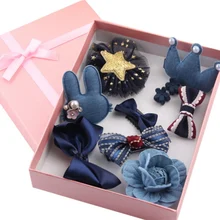 Princess Style Hair Accessories Set Gift For Girls Kids Baby Toddler Flower Headband Hair Band Headwear