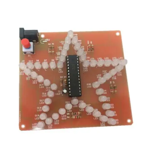 Пентаграмма светодиодный diy Электронный DIY обучение сварочный набор красочная пятиконечная звезда - Цвет: white LEDs
