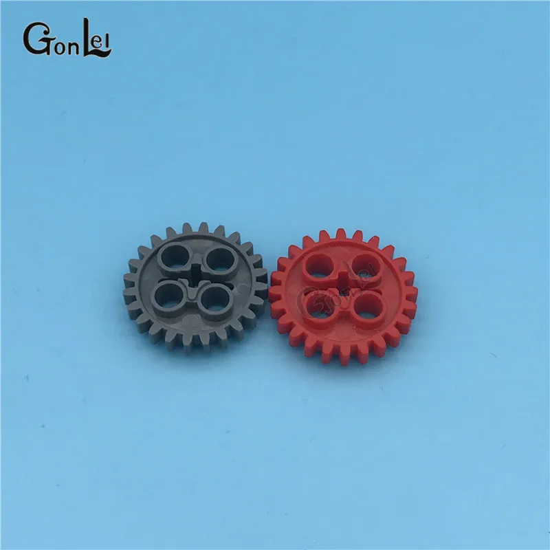 

20Pcs/lot Technic Gear 24 Tooth MOC brick parts Compatible with Technic 3648 MOC Brick Bulk Blocks Gear Parts Particles Toys