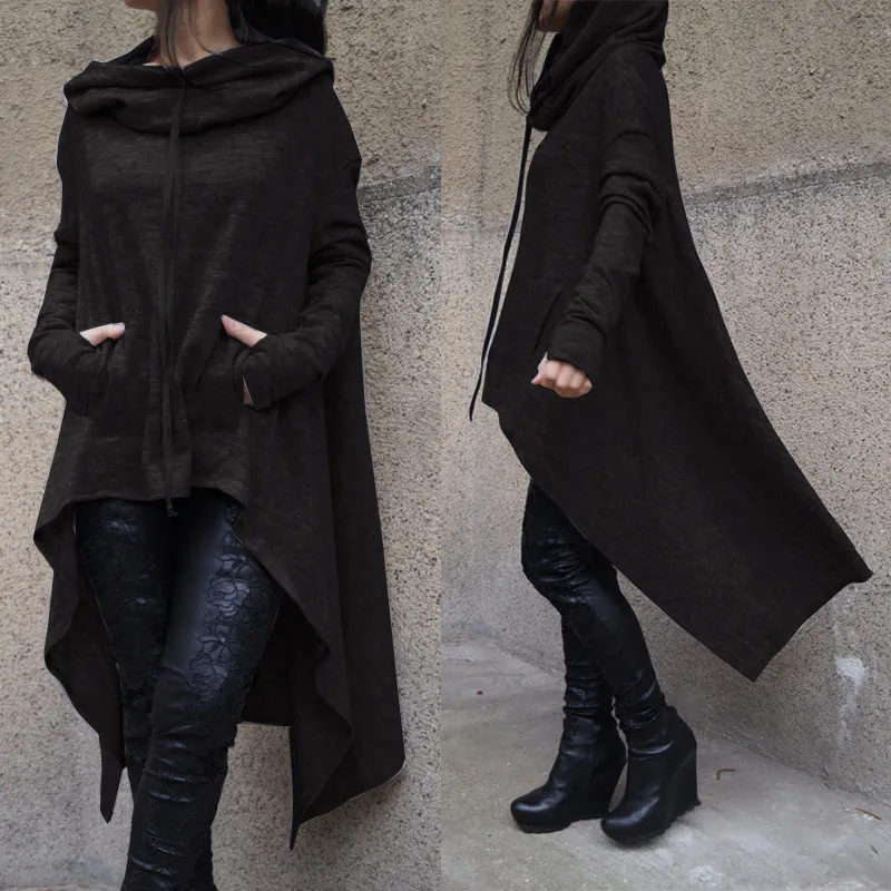Female Hoodies Gothic Sweatshirt Plus size Blackpink Coat Women Irregular Long Multicolor Hoodie 2018 Halloween Solid Pokemon Female Hoodies Gothic Sweatshirt Plus size Blackpink Coat Women Irregular Long Multicolor Hoodie 2018 Halloween Solid Pokemon