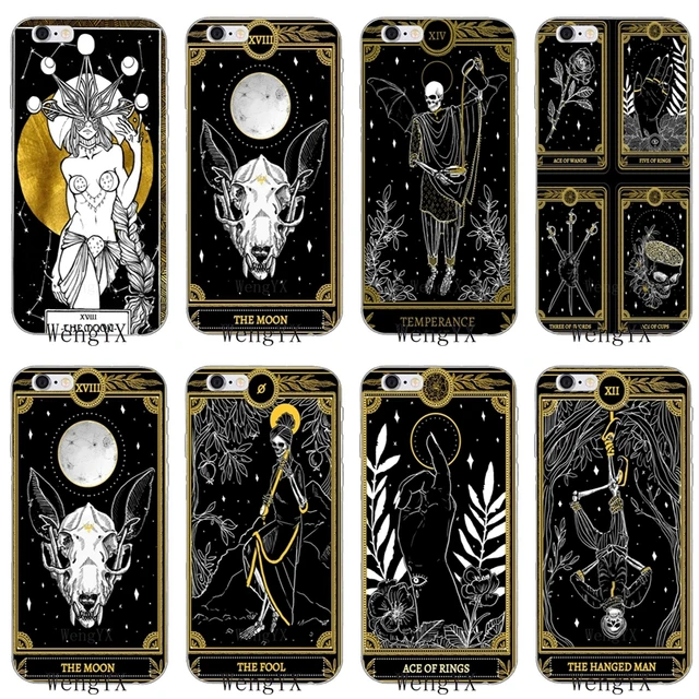 cool card black The Marigold Tarot silicone Soft phone