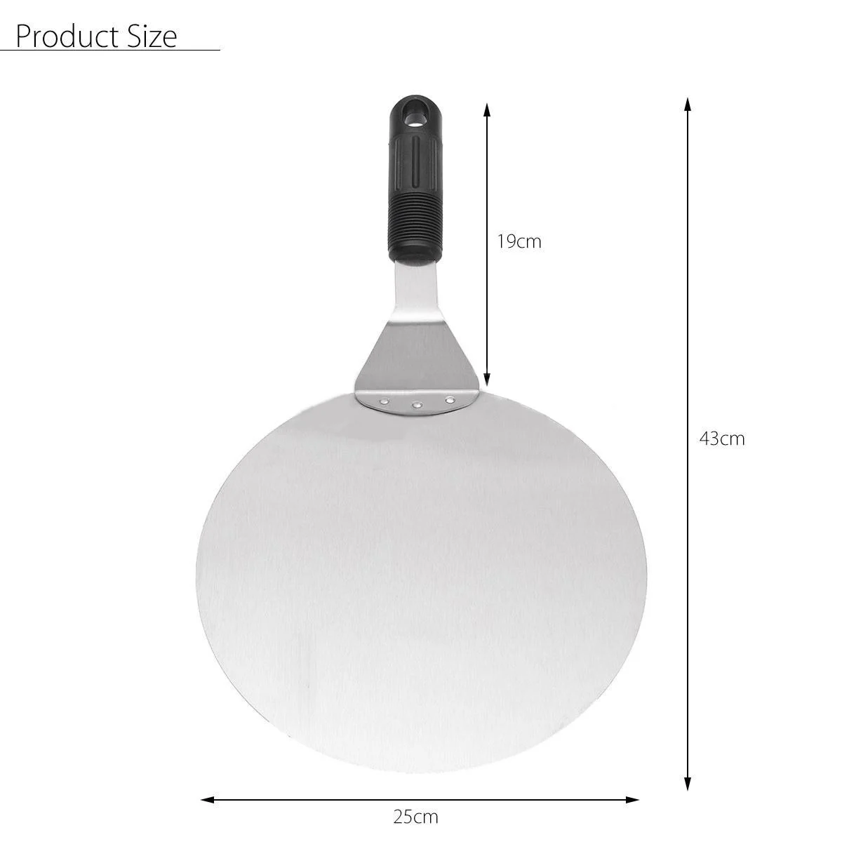 JX-LCLYL Pizza Peel Bakers Paddle Spatula Tray Pan Tableware Tools Stainless Steel