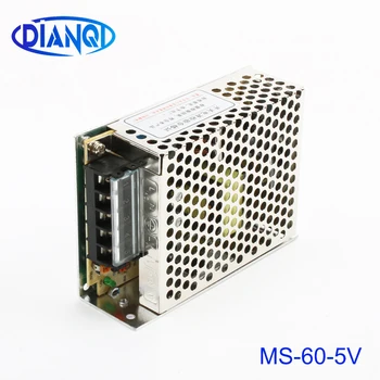 

DIANQI power supply 60W 5V 12A mini size ac dc converter power supply unit ms-60-5 5v variable dc voltage regulator