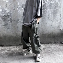 Осенние негабаритные брюки Харадзюку брюки с 9 точками Ретро хип хоп рок модные высококачественные брюки шаровары