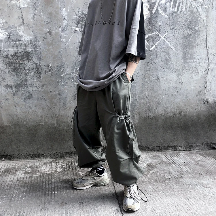 

2019 Autumn Oversized Fattening Harajuku Pants Nine Points Pants Retro Hip Hop Rock Fashion High Quality Trousers Harem Pants