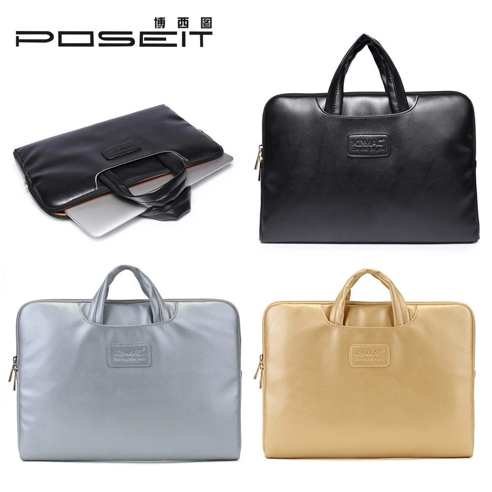 PU leather laptop Carrying bag for MacBook Dell Acer HP 12.5 13 14 14.6