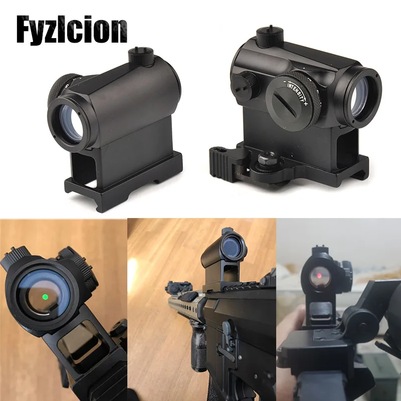 

Tactical Mini 1X24 Rifescope Sight Illuminated Sniper Red Green Dot Sight With Quick Release Red Dot Scope Mount For Hunting