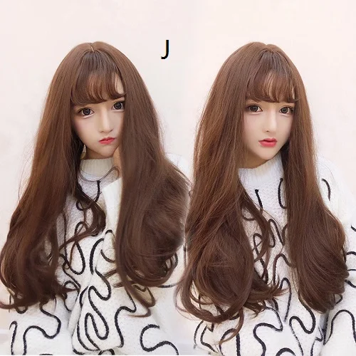 MCOSER 70CM Japan and South Korea Synthetic Hair Air Bang Mix Color Harajuku Cosplay Wig 100 High Temperature Fiber WIG-635