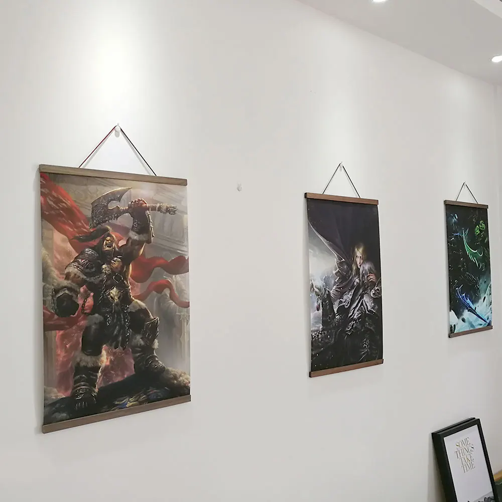 Игровой постер overwatchs d.va милосерд ангел Мэй подвесной свиток из массива дерева