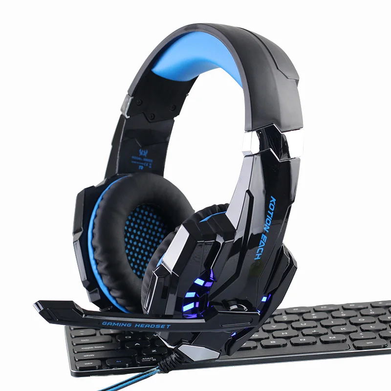 

G9000 Over-ear Gaming Headset Gamer casque 3.5mm Gaming Headphones for Computer PC PS4 Laptop Notebook with Microphone LED