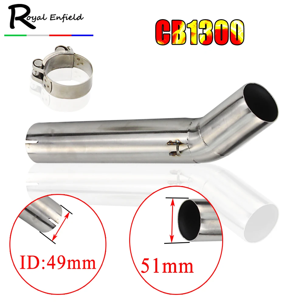 For Honda CB 1300 Motorcycle Exhaust Pipe Muffler Stainless Steel Middle Link FOR HONDA CB1300 | Автомобили и мотоциклы