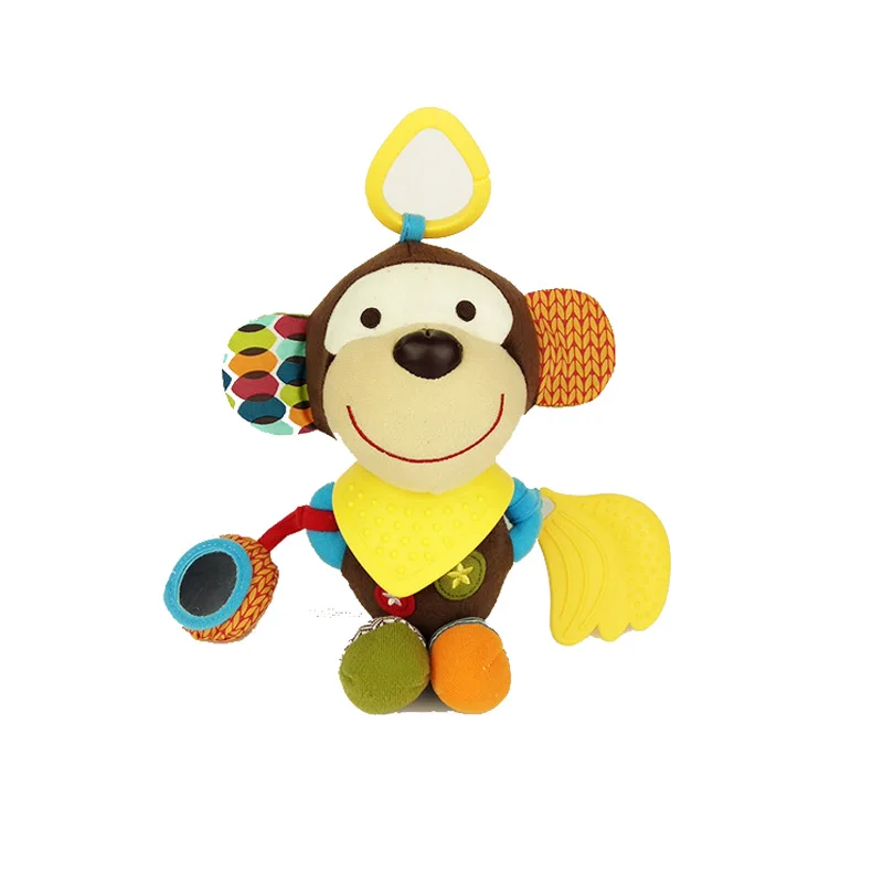 ﻿Buy 15cm*23cm Cute Cartoon Baby Toy Rattles Soft Comfort Plush Toy