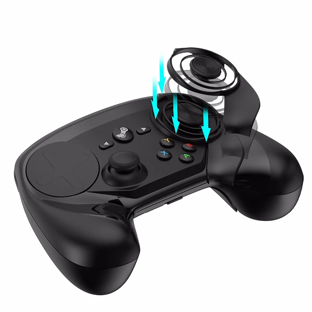 Сенсорный джойстик. Джойстик Steam Controller. Valve Steam джойстик. Геймпад Valve Steam Controller. Геймпад беспроводной Valve Steam Controller.