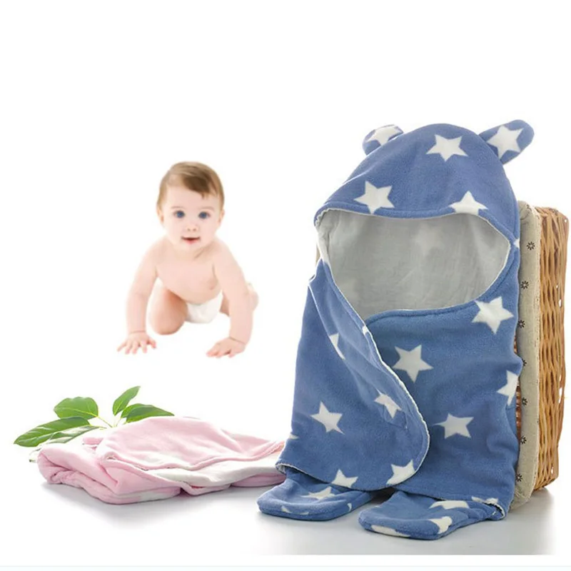 Baby Blanket Newborn Cotton Warm Swaddle Wrap Sleeping Bag