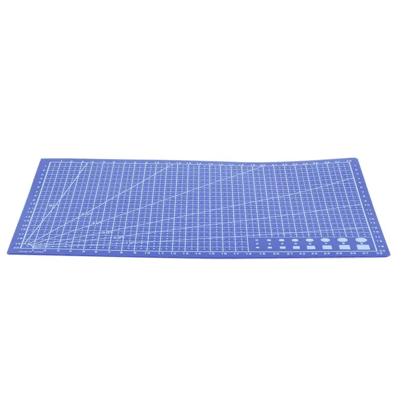 A4 линии сетки коврик для резки Craft карты ткани кожи Бумага доска 30*22 см синий