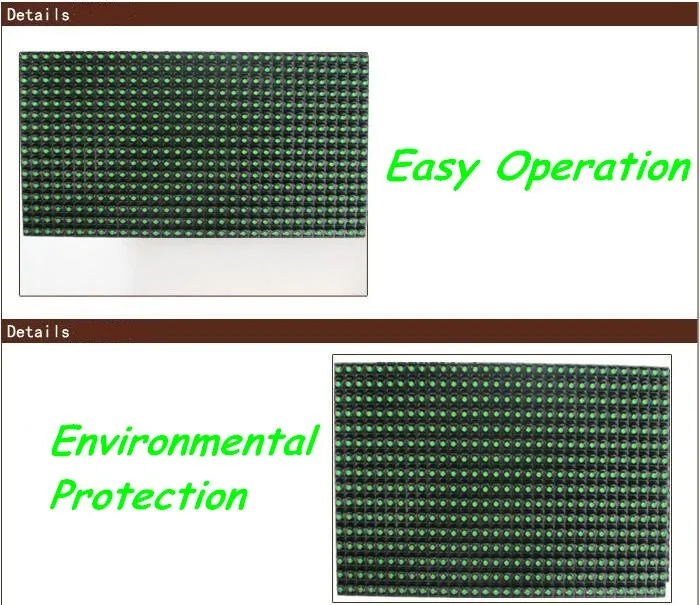 Полууличный вариант P10 PH10 табло с зеленым индикатором зарядная Модульная плата для знак для интерьера помещения 16*32 точечная матрица