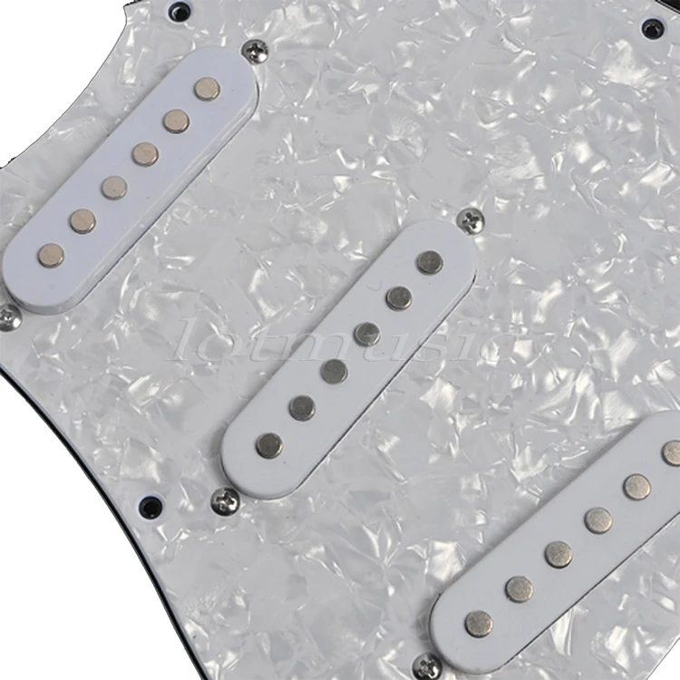 Хорошее качество 1 шт. SSS Pickguard белый жемчуг 3 слоя для Fender Strat Гитара Замена|3 ply|sss