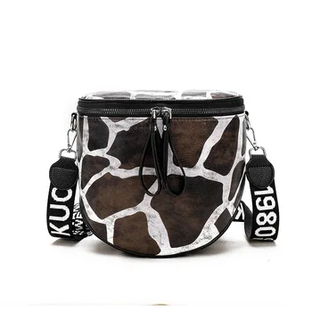 

Women's Fashion Waist Bag Zebra Pattern PU Leather Fanny Pack Bananka Antitheft Women Catwalk Shopping Belly Band Belt Bag