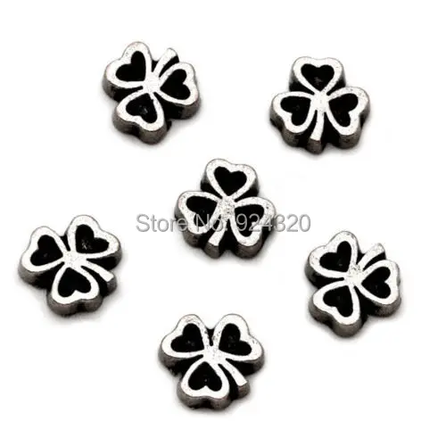 Wholesale 20pcs/lot Lucky Silver Clover Floating Charm For Living Memory Locket Necklaces | Украшения и аксессуары