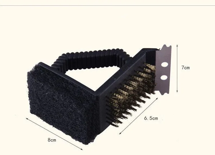 1 шт. 3 в 1 шашлычный гриль-барбекю скребок для удаления проволочной щетки инструмент для очистки кухни ок 0397