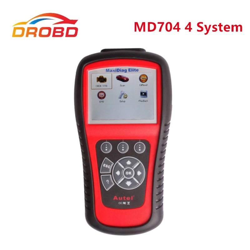 Новый оригинальный Autel MaxiDiag Elite MD704 с DS модели Европейский автомобиля диагностический-инструмент для 4 Системы обновление онлайн