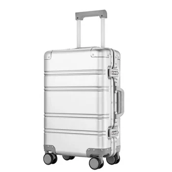 

CARRYLOVE 20" 24" inch spinner carry on travel suitcase aluminum cabin trolley rolling luggage on wheel