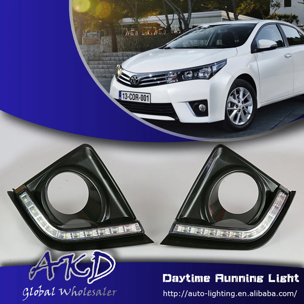 

One-Stop Shopping Car Styling LED DRL for Toyota Corolla DRL New Altis LED Daytime Running Light Fog Lamp Automotive Accessories