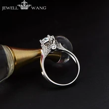 Ювелирные кольца из белого золота 18K для женщин Moissanite обручальное кольцо 1.0ct карат роскошный Сертифицированный Лебедь дизайн