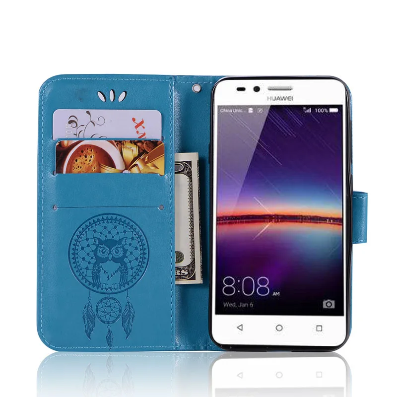 Сова чехол для Huawei LUA L21 U22 U02 Y3 2 флип кожаный Обложка книги Y3II II Y 3 чехлы|Бамперы| |