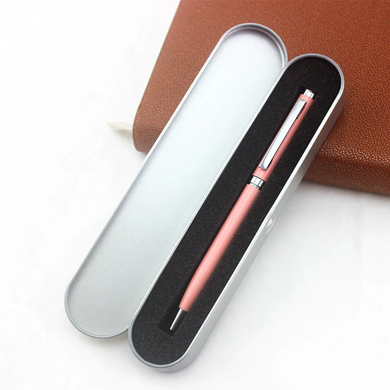 

Luxury metal gift box Ballpoint Pen High Quality Pen for Writing School Office Supplies for Gifts Caneta
