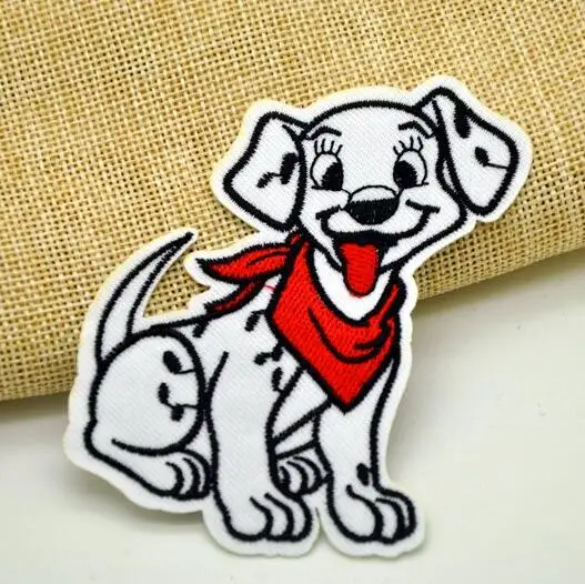 

Dalmatian Pet Dog Embroidered Patch Iron On Sewing Animal Applique Badge Clothes Patch Stickers Apparel Sewing Accessories
