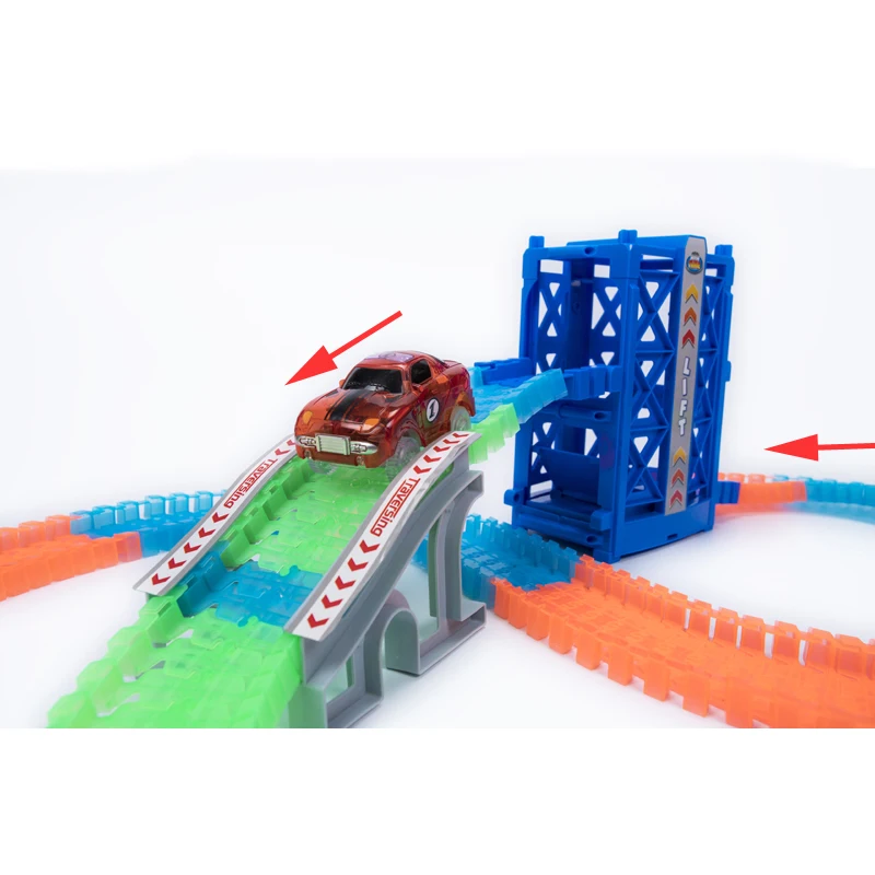 Волшебный трек светящийся гоночный трек светится в темноте гоночный автомобиль DIY трек аксессуары забавные подарки развивающие игрушки для детей