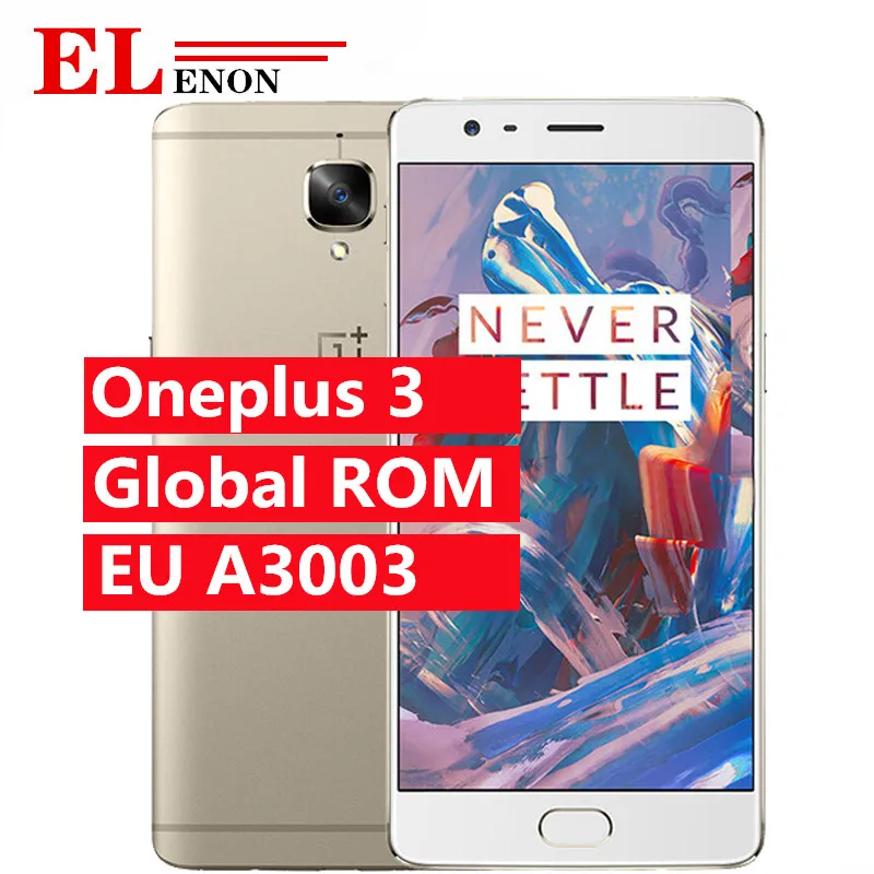 Оригинальный Oneplus 3 A3003 версия ЕС один плюс мобильный телефон 6 ГБ ОЗУ 64 Гб ПЗУ Snapdragon 820 четырехъядерный 5