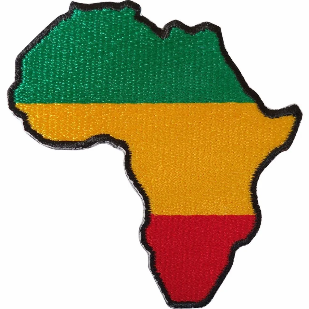 1 шт. Новое поступление Африканский флаг патч вышитый Утюг на шляпе куртка рюкзак идеально подходит для подарка