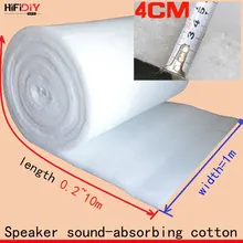 HIFIDIY живое полиэфирное волокно шерсть акустический изоляционный материал звукопоглощающий хлопок белый хлопок огнестойкий 1 м* 0,2~ 10 м