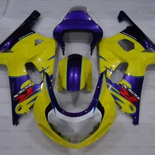 GSX R600 R750 R1000 2000-2003 K12 Abs обтекатель GSX R 600 750 1000 03 02 2002 цвет желтый, синий; размеры 34–43 тела Наборы