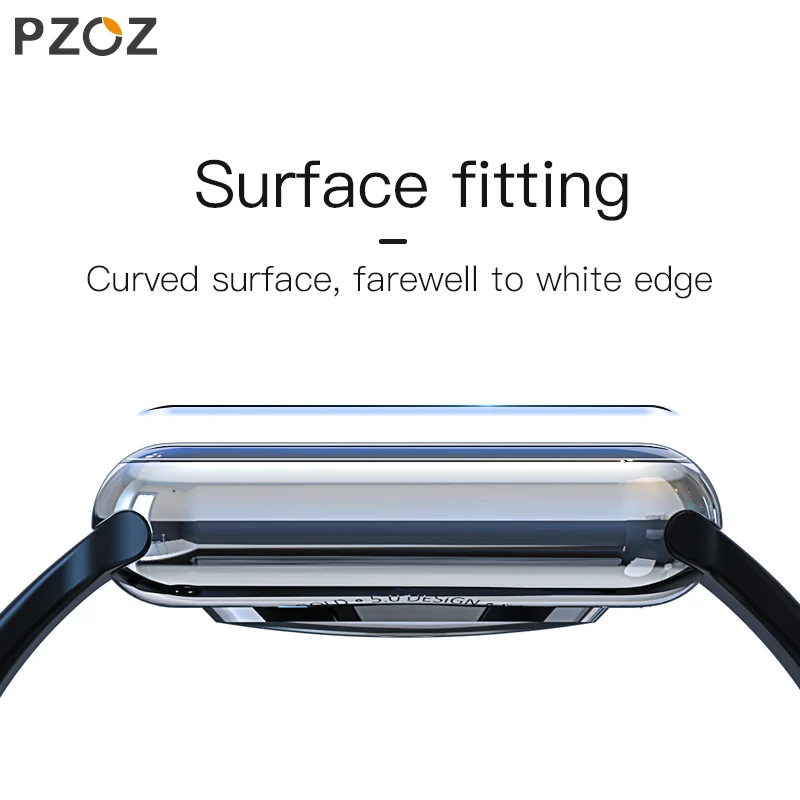 Защитный чехол PZOZ для apple watch 4 5 мягкая Гидрогелевая пленка 3D 1 2 3 38 мм 42 40 44