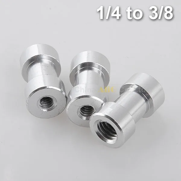 

10 Pieces 1/4 female to 3/8 female thread flash light stand conversion screw tripod monopod adapter screw accessories
