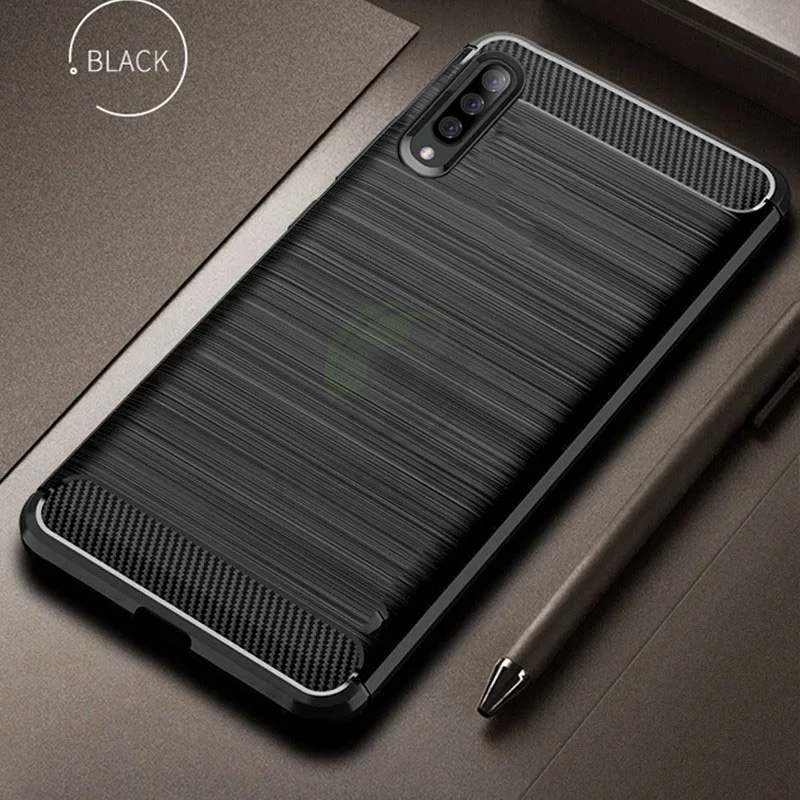 

Keajor Case For Samsung Galaxy A40 A60 A70 Case Carbon Fiber Shockproof Cover Silicone Armor Case For Samsung A 40 60 70 Funda