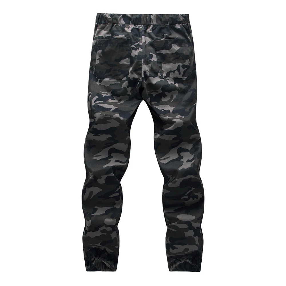  Mens Jogger 2019 Autumn 100% Cotton Harem Pants Men Camouflage Military Pants Loose Comfortable Car